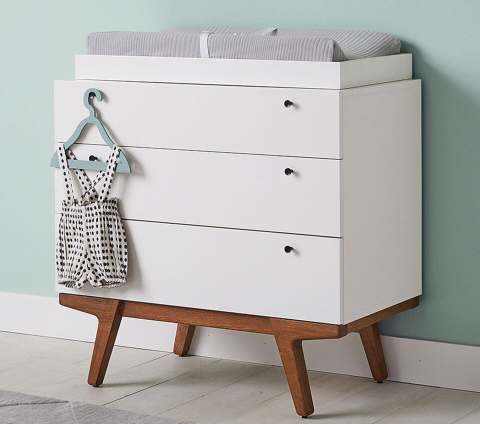 West Elm x PBK Modern 3Drawer Changing Table Pottery Barn Kids UK